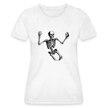 Skeleton Costume Bones Halloween Horror - Women's Functional T-Shirt - white - Front - AI Model Female 172 dark (172cm)