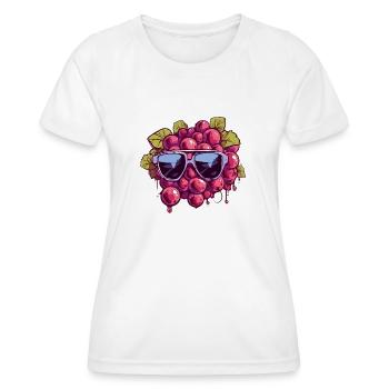Grappe de raisin Maria - T-shirt sport Femme - blanc - Devant - AI Model Female 172 dark (172cm)