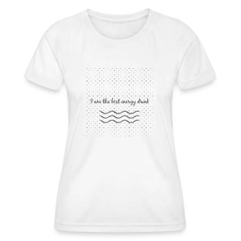 Energy - Frauen Funktions-T-Shirt - Weiß - Vorne - AI Model Female 172 dark (172cm)