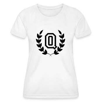 Lettre q sport - T-shirt sport Femme - blanc - Devant - AI Model Female 172 dark (172cm)