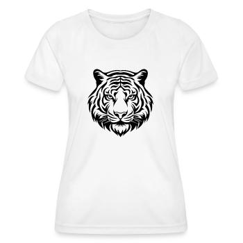 Tiger Big Cat - Women's Functional T-Shirt - white - Front - AI Model Female 172 dark (172cm)