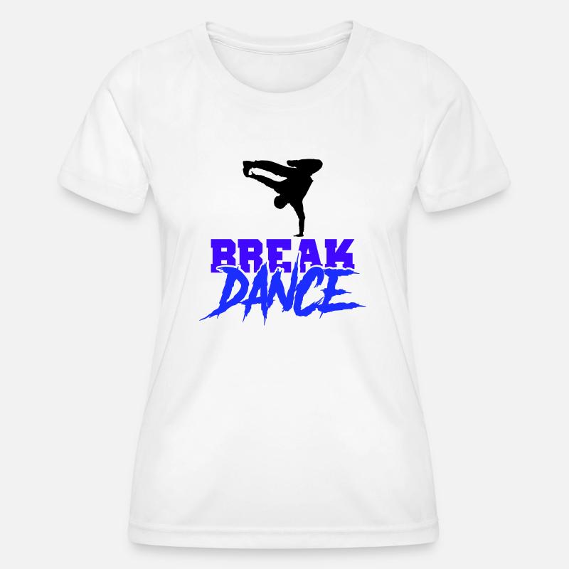 Break Dance - Women's Functional T-Shirt - white