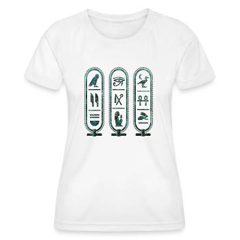 Egypte Egypte Isis Pharaons Pharaons Pyramide Afrique - T-shirt sport Femme - blanc - Devant - AI Model Female 172 dark (172cm)