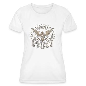 Army Military Air Force Navy Marines Amérique États-Unis - T-shirt sport Femme - blanc - Devant - AI Model Female 172 dark (172cm)