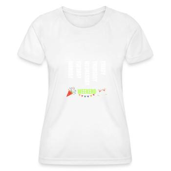 Semaine - T-shirt sport Femme - blanc - Devant - AI Model Female 172 dark (172cm)