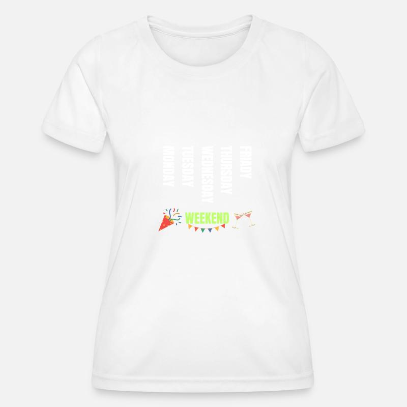 Weekdays - Women's Functional T-Shirt - white