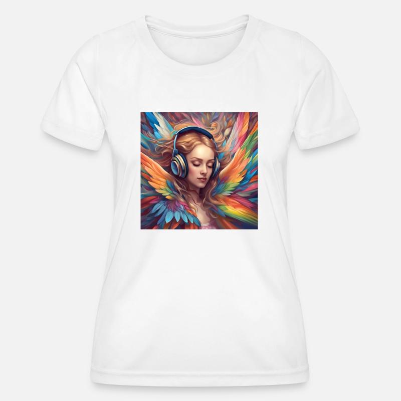Music Elf 1 - Women's Functional T-Shirt - white