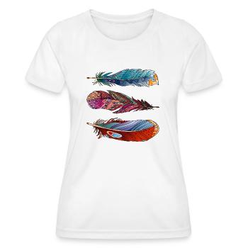 Stylo - T-shirt sport Femme - blanc - Devant - AI Model Female 172 dark (172cm)