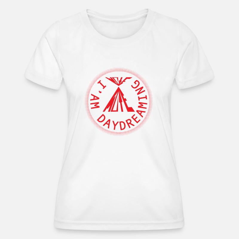 Mute I am daydreaming design - Women's Functional T-Shirt - white