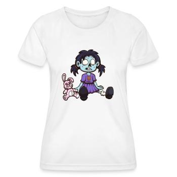 Kleines Zombie-Mädchen - Frauen Funktions-T-Shirt - Weiß - Vorne - AI Model Female 172 dark (172cm)