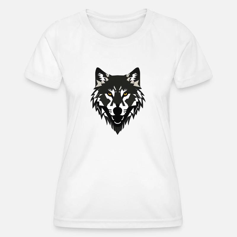 wolf - Women's Functional T-Shirt - white