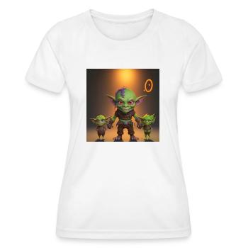 Goblin Familie - Frauen Funktions-T-Shirt - Weiß - Vorne - AI Model Female 172 dark (172cm)