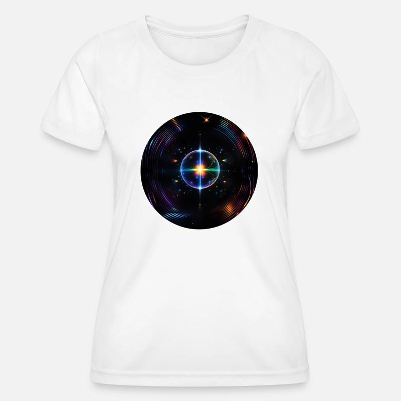 Supernova No.2 by Cora.Art - Women's Functional T-Shirt - white