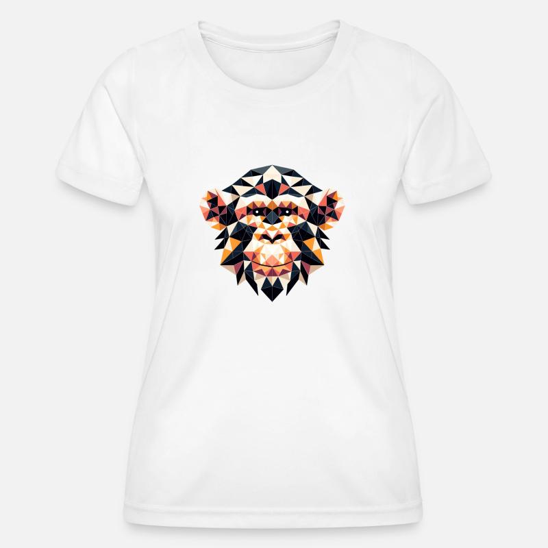 Chimpanzee // chimpanzee - Women's Functional T-Shirt - white