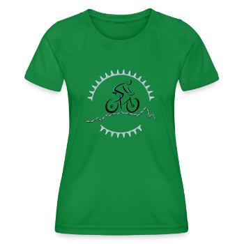 Cycliste professionnel - T-shirt sport Femme - vert - Devant - AI Model Female 172 dark (172cm)