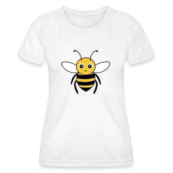 abeille - T-shirt sport Femme - blanc - Devant - AI Model Female 172 dark (172cm)