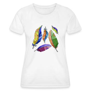 Stylo - T-shirt sport Femme - blanc - Devant - AI Model Female 172 dark (172cm)