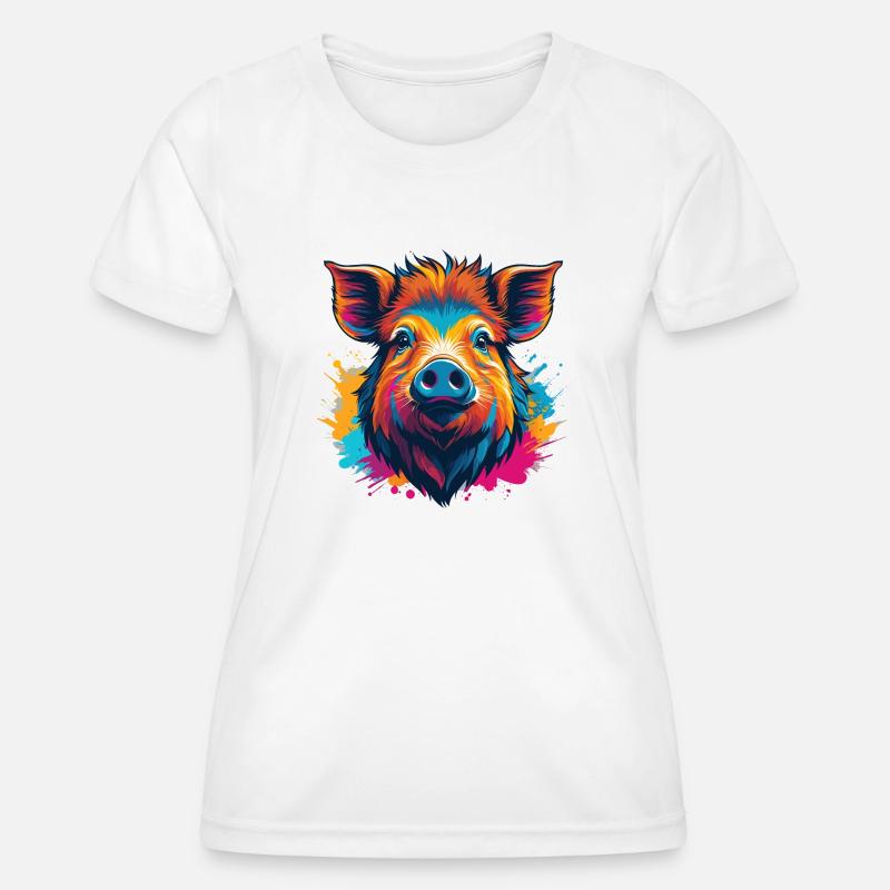 Boar - Women's Functional T-Shirt - white