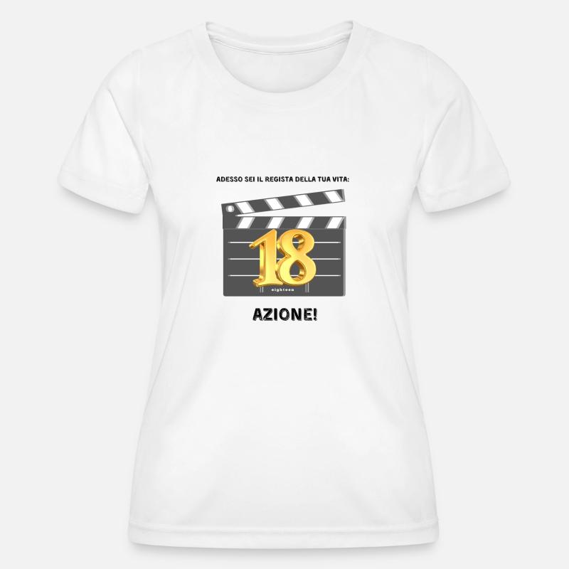 Eighteenth Birthday 18 - Women's Functional T-Shirt - white