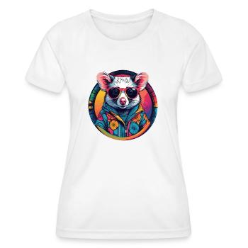 Opossum - T-shirt sport Femme - blanc - Devant - AI Model Female 172 dark (172cm)