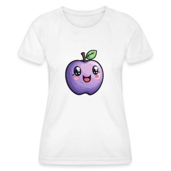 Purple Apple Subject - Women's Functional T-Shirt - white - Front - AI Model Female 172 dark (172cm)