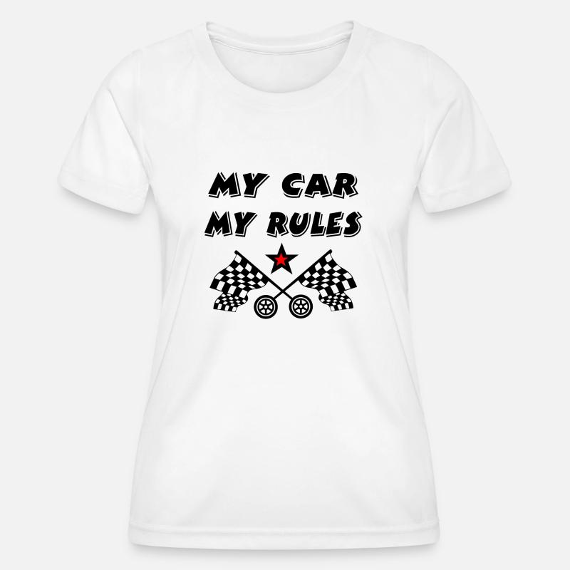 Car - Women's Functional T-Shirt - white