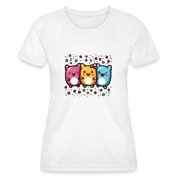 Carnival joy with confetti - Women's Functional T-Shirt - white - Front - AI Model Female 172 dark (172cm)