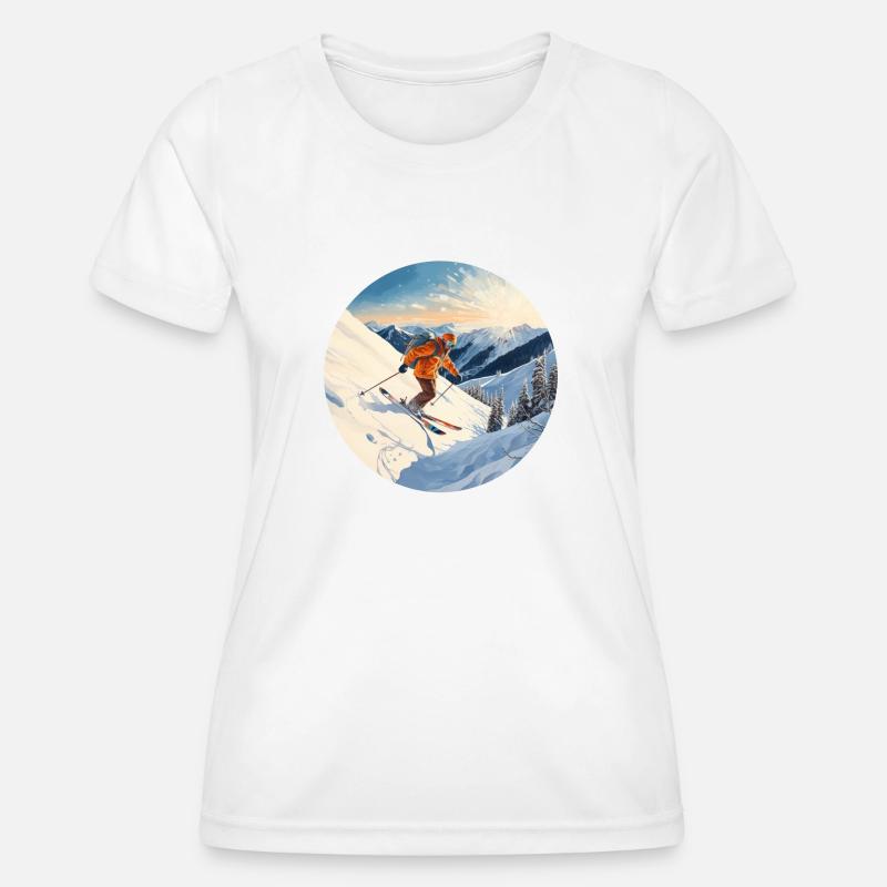Alpine Thrills - Women's Functional T-Shirt - white