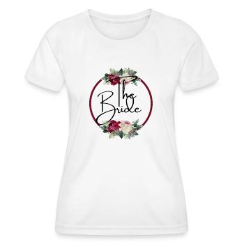 Die Blumenbraut - passendes T-Shirt - Frauen Funktions-T-Shirt - Weiß - Vorne - AI Model Female 172 dark (172cm)