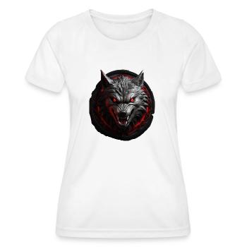 Loup du diable - T-shirt sport Femme - blanc - Devant - AI Model Female 172 dark (172cm)