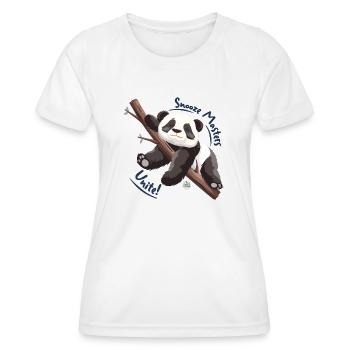 Snooze Masters Unite ! - T-shirt sport Femme - blanc - Devant - AI Model Female 172 dark (172cm)