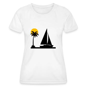 Voile - T-shirt sport Femme - blanc - Devant - AI Model Female 172 dark (172cm)