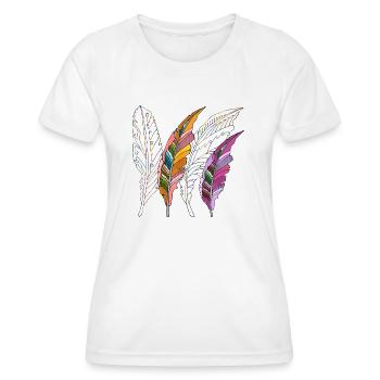 Stylo - T-shirt sport Femme - blanc - Devant - AI Model Female 172 dark (172cm)
