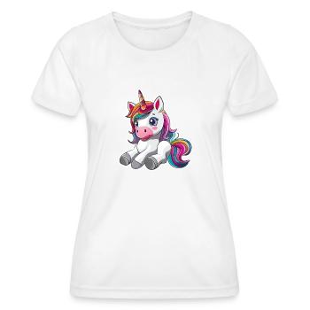 Cute Unicorn - Women's Functional T-Shirt - white - Front - AI Model Female 172 dark (172cm)