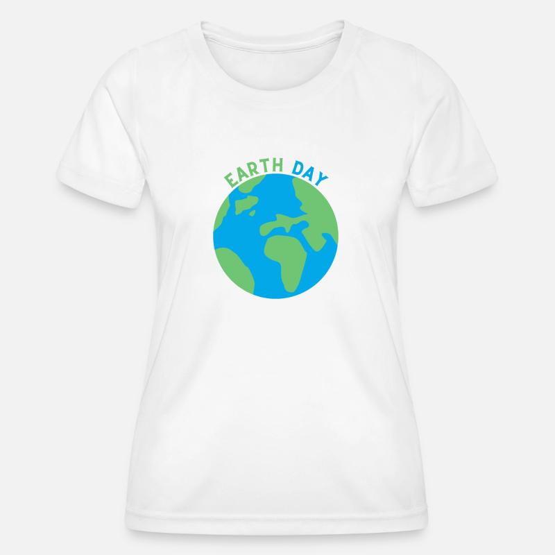Earth Day - Women's Functional T-Shirt - white