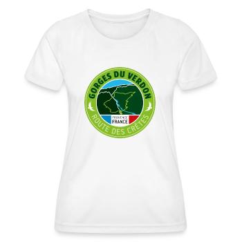 Gorges du Verdon | Grand Canyon du Verdon - Women's Functional T-Shirt - white - Front - AI Model Female 172 dark (172cm)