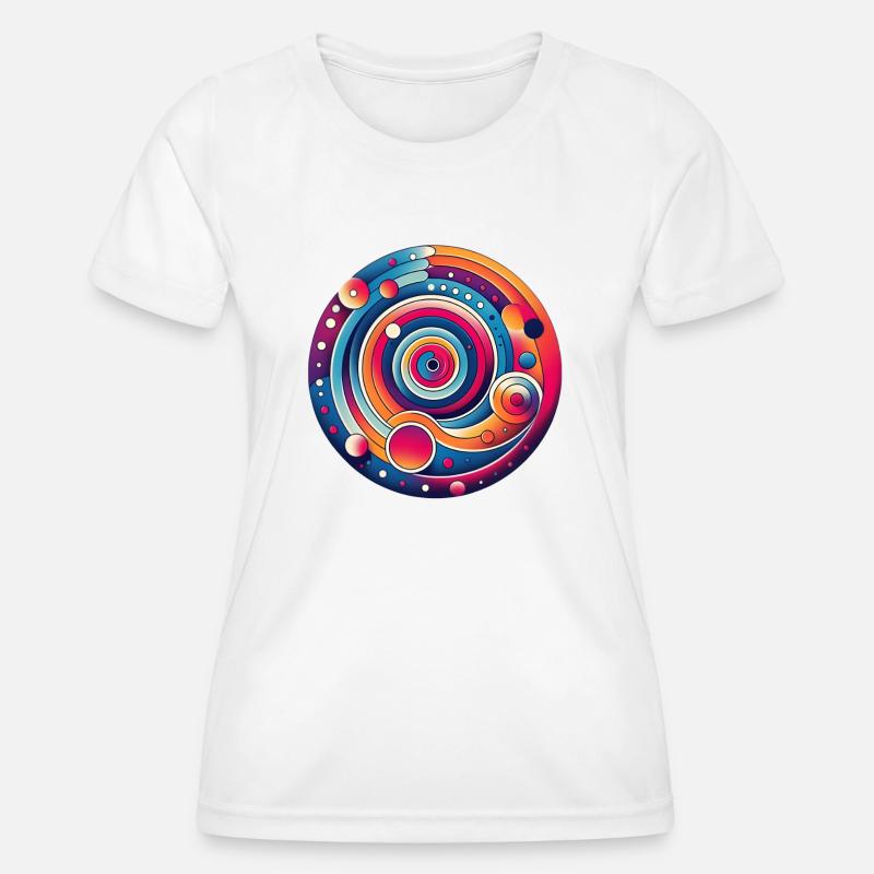 Psychedelic planet - Women's Functional T-Shirt - white
