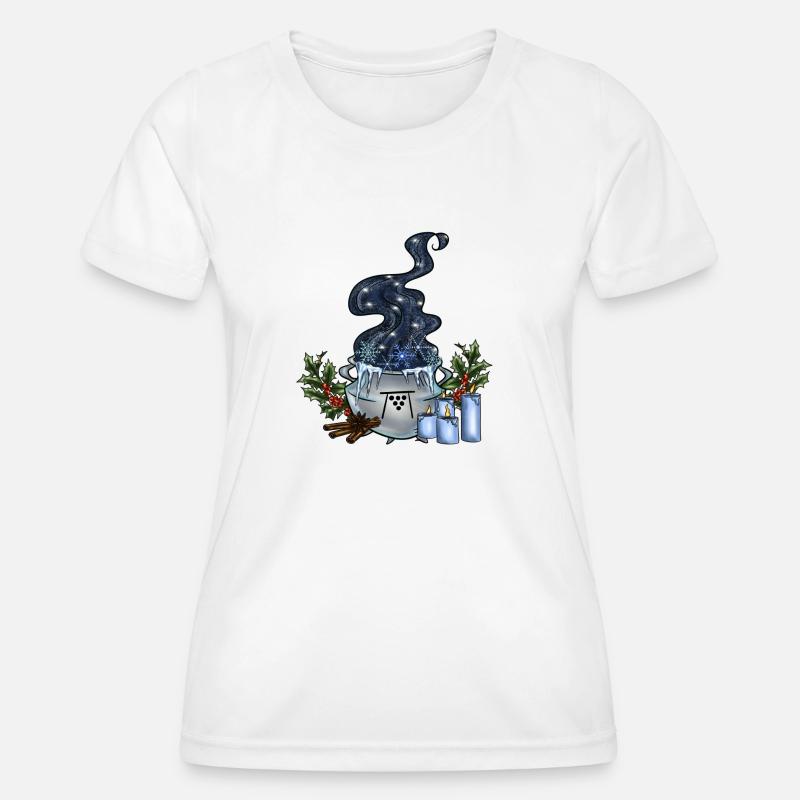 Yule Cauldron - Women's Functional T-Shirt - white