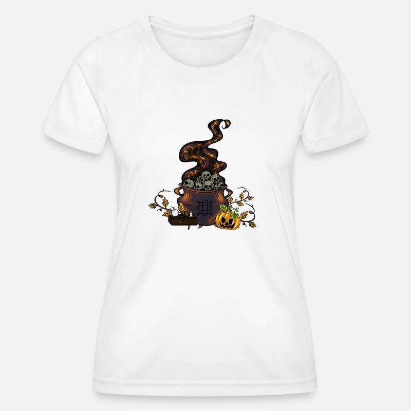 Samhain Cauldron - Women's Functional T-Shirt - white