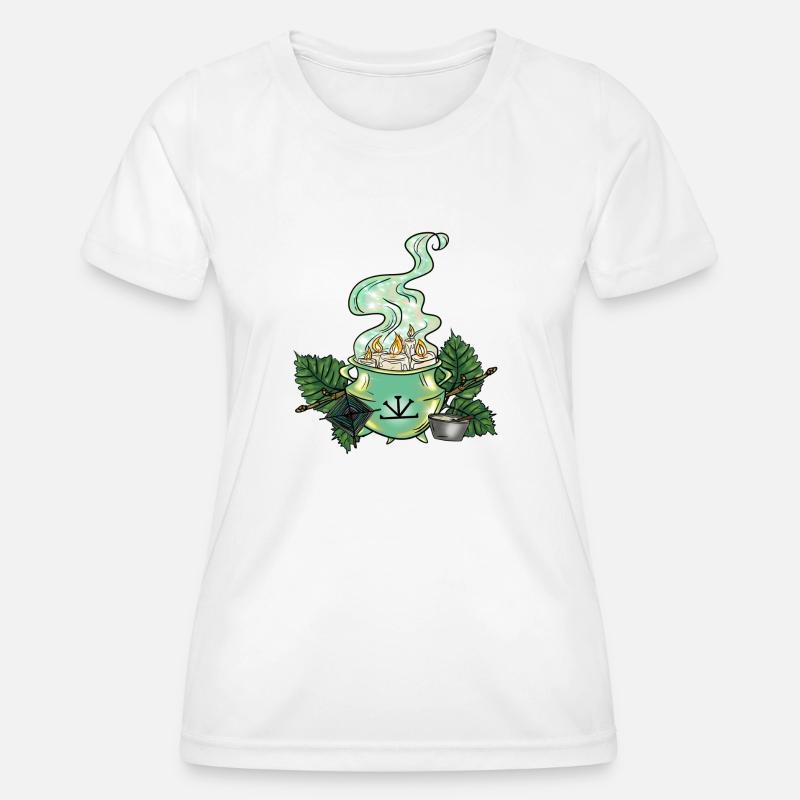 Imbolc Witch's Cauldron - Women's Functional T-Shirt - white