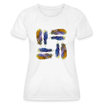 Stylo - T-shirt sport Femme - blanc - Devant - AI Model Female 172 dark (172cm)