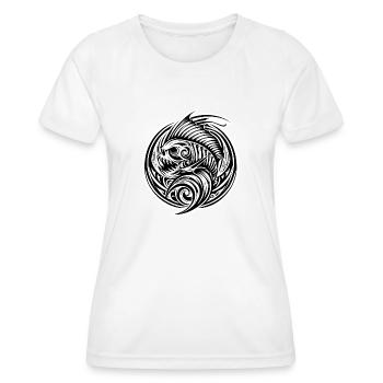 Symbolik von Stammestätowierungen - Frauen Funktions-T-Shirt - Weiß - Vorne - AI Model Female 172 dark (172cm)
