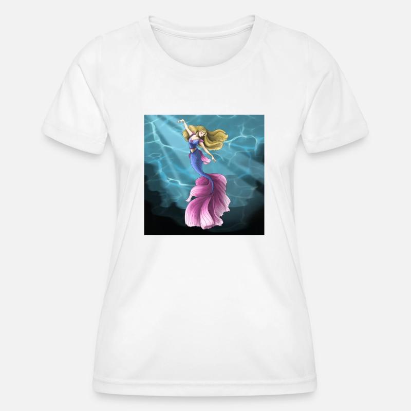 Mermaid - Women's Functional T-Shirt - white