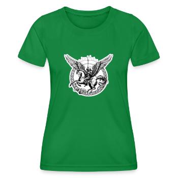 ein Engel, der mit einem Schwert bewaffnet ist - Frauen Funktions-T-Shirt - Kelly Green - Vorne - AI Model Female 172 dark (172cm)