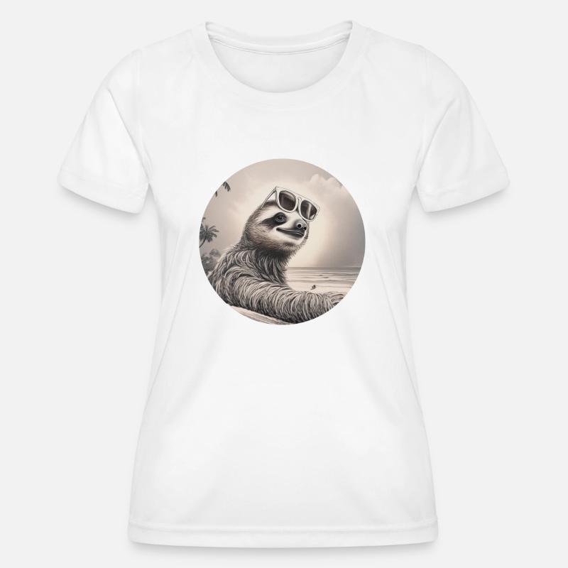 SlothLife - Women's Functional T-Shirt - white