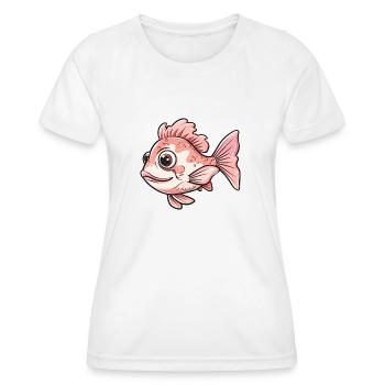 Adorable monkfish for you - Women's Functional T-Shirt - white - Front - AI Model Female 172 dark (172cm)