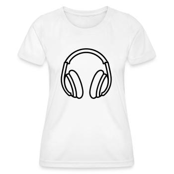 Gaming-Headset - Frauen Funktions-T-Shirt - Weiß - Vorne - AI Model Female 172 dark (172cm)
