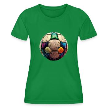 Résumé du football - T-shirt sport Femme - vert - Devant - AI Model Female 172 dark (172cm)