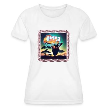 Africa - T-shirt sport Femme - blanc - Devant - AI Model Female 172 dark (172cm)