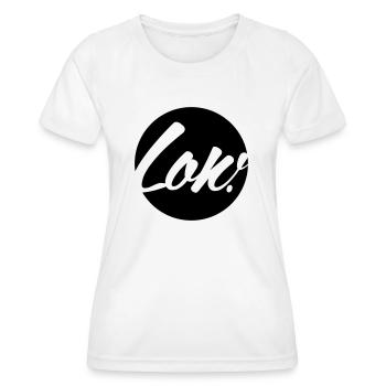 low kreis circle - Frauen Funktions-T-Shirt - Weiß - Vorne - AI Model Female 172 dark (172cm)